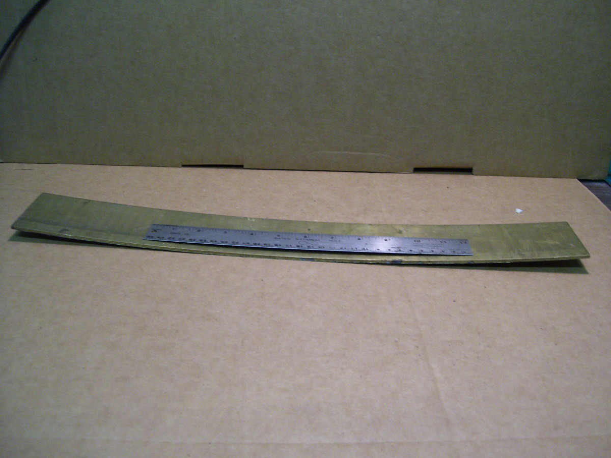 8 GA .125 BRASS SHEET PLATE 3″W X 21″L HOBBY JEWELRY SCIENTIFIC PROJECTS 0155