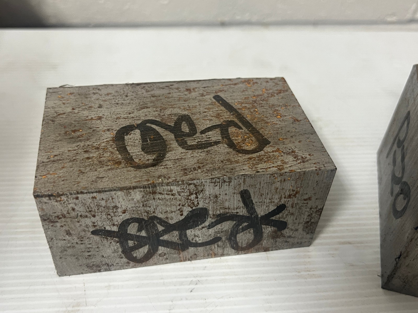 P20 tool steel lot cut offs 3 1/2 x 3 5/8 x 2 1/4 – 4 1/4 x 2 1/2 x 1 7/8