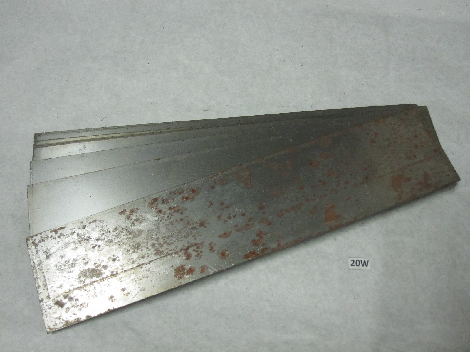 Cold Rolled Steel Sheet Metal Plates 20 Gauge 4 x 18 Flat Stock Blanks Lot of 20