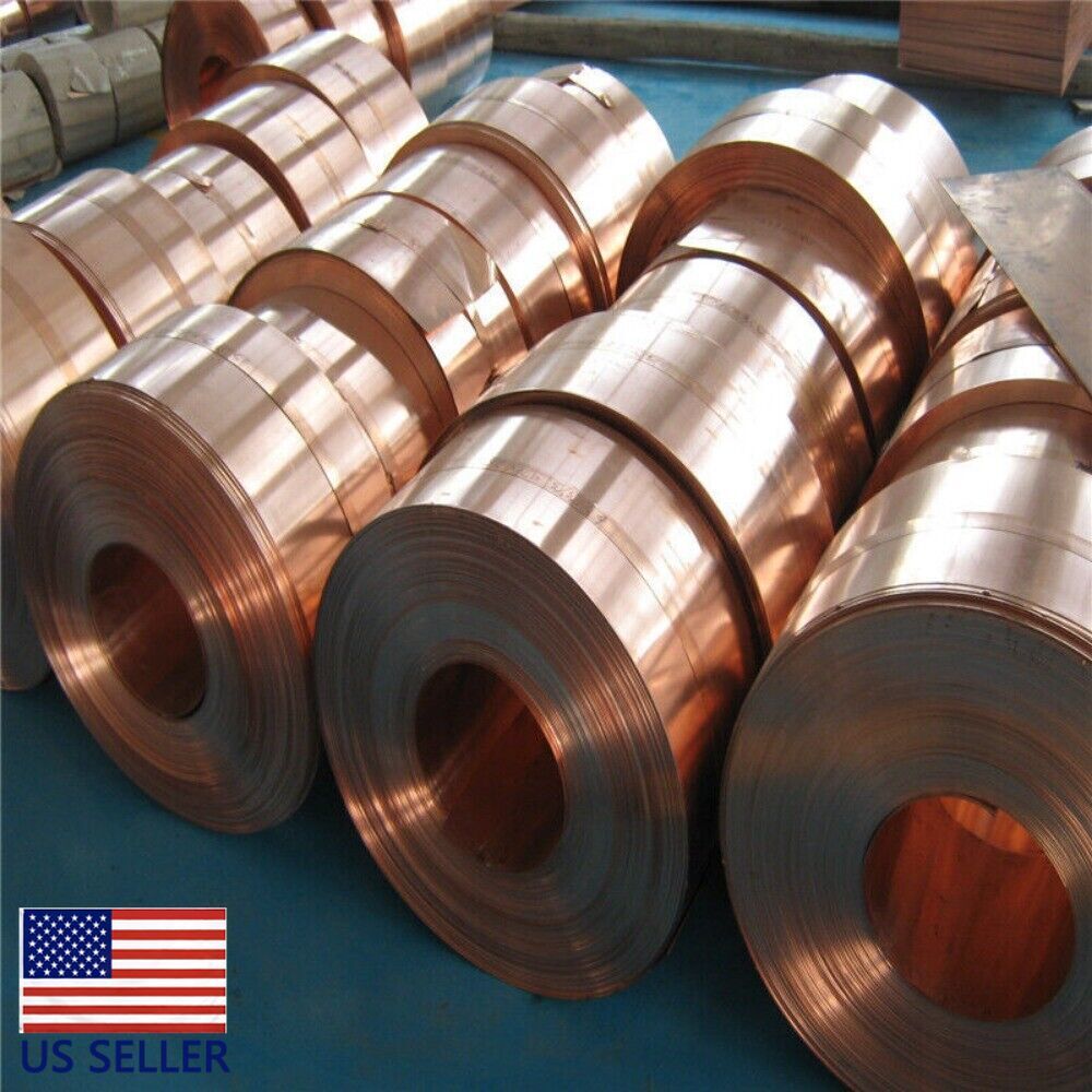 1PC 0.04mm x 10mm x 1000mm 99.9% Pure Copper Cu Metal Sheet Foil