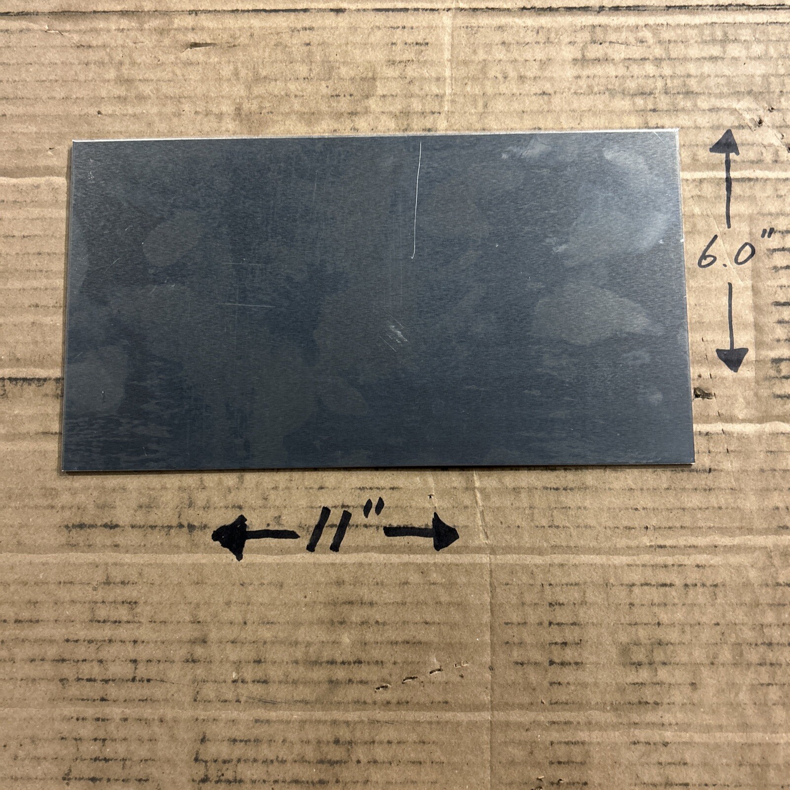 .080” Thick Aluminum Sheet Metal H32-5052 – 6” x 11” – New