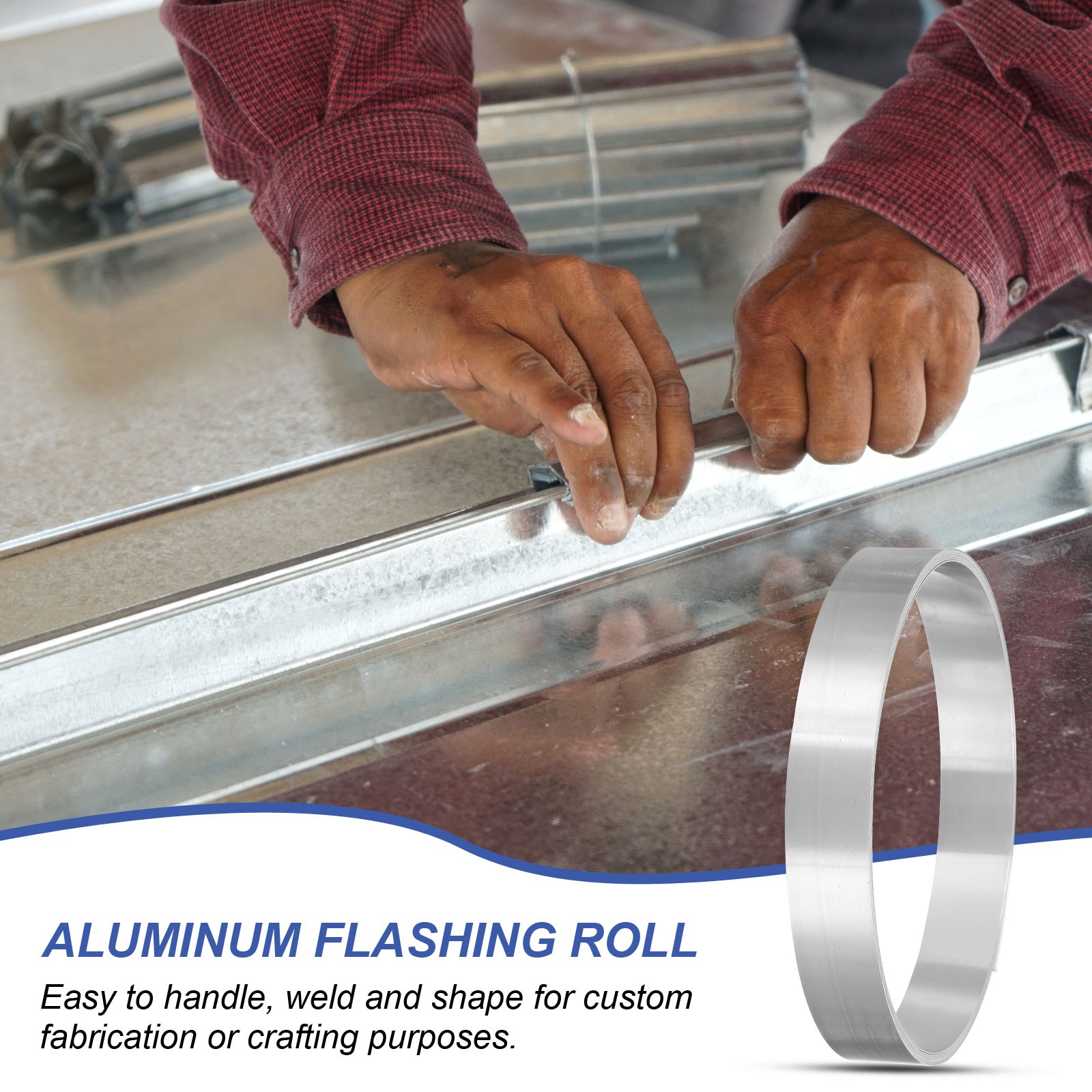 3000mm x 20mm x 0.4mm Aluminum Flashing Roll 1060 Aluminum Metal Roll Sheet