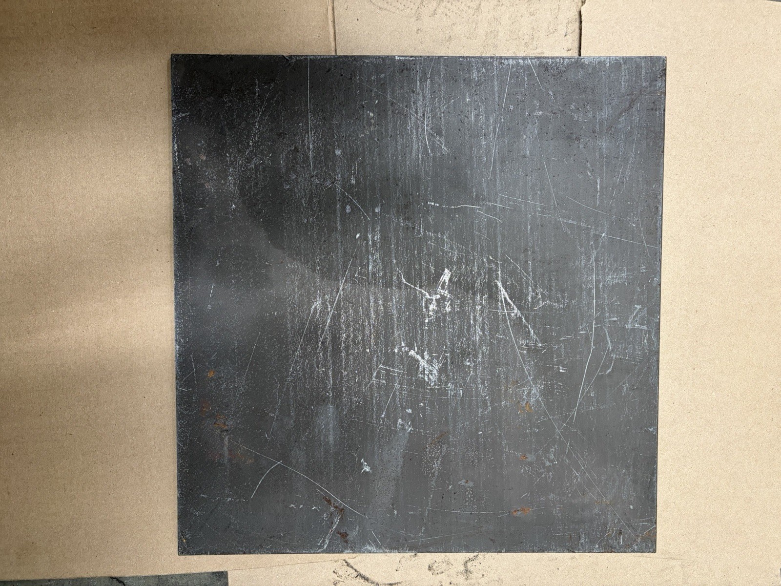 1/8″ Stainless Steel Plate 440C Grade , Magnetic, Unfinished. 12” X 12” Roughly