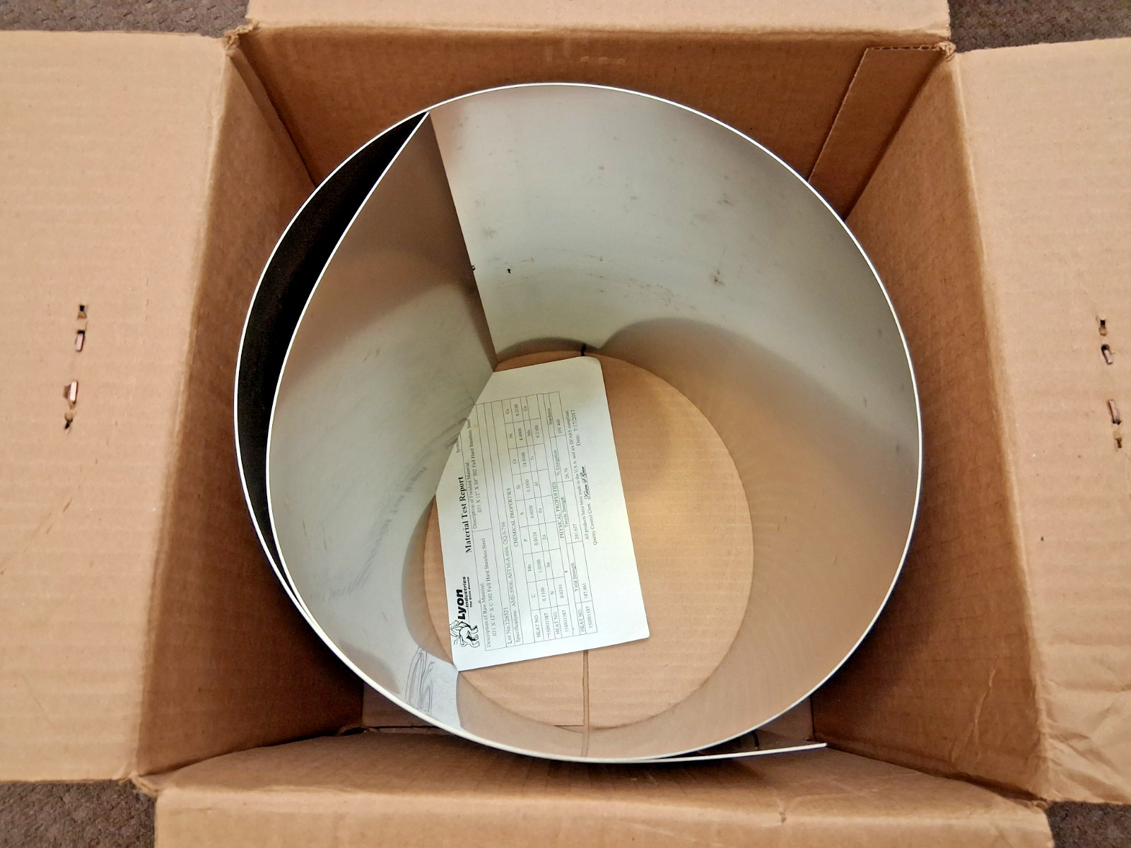 Trinity Brand Industries Metal Shim Stock 0.0310" Thick 50" L 12"