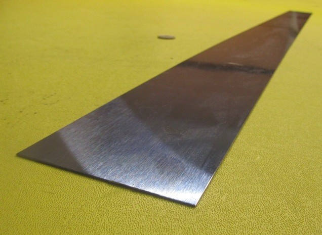 1095 Hard Blue Tempered Spring Steel Shim .035″ Thick x 3.00″ Wide x 36″ Long
