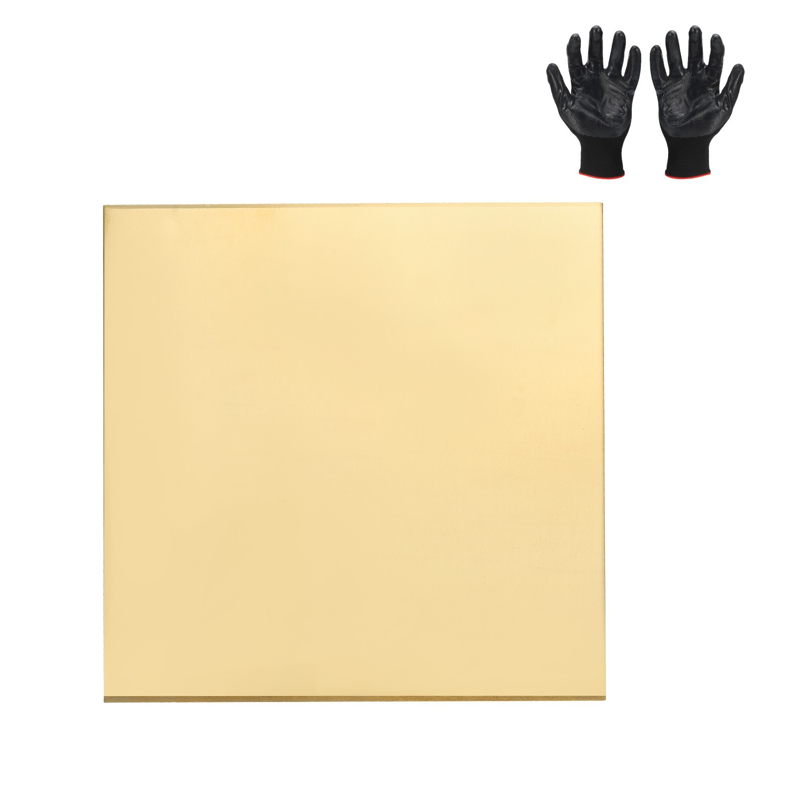 Brass Sheet 7.9″ x 7.9″ 24 Gauge(0.5mm) Thickness for DIY (1 Pack, Brassy)