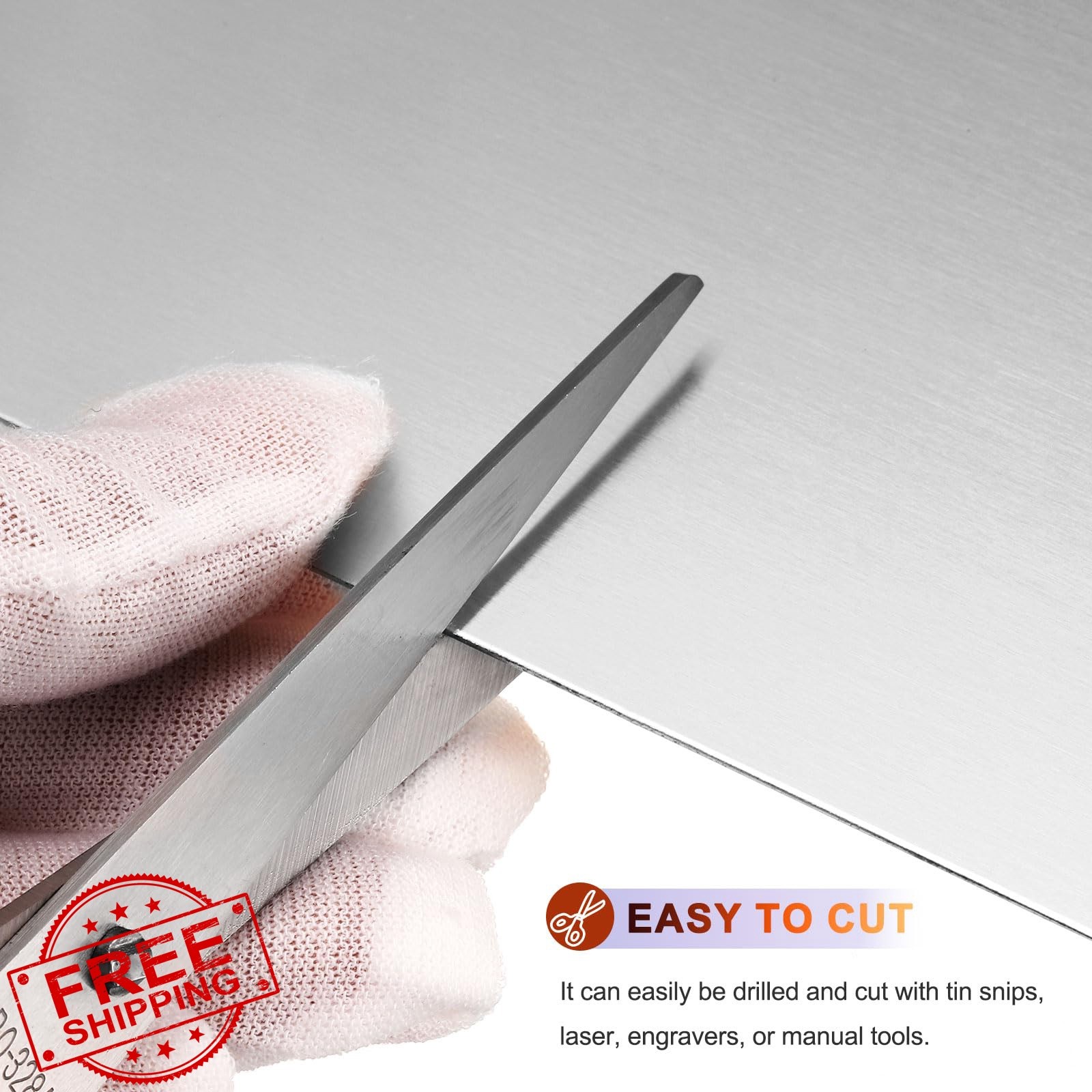 uxcell 2 Pcs 6″x4″x0.5mm Stainless Steel Sheet Plate