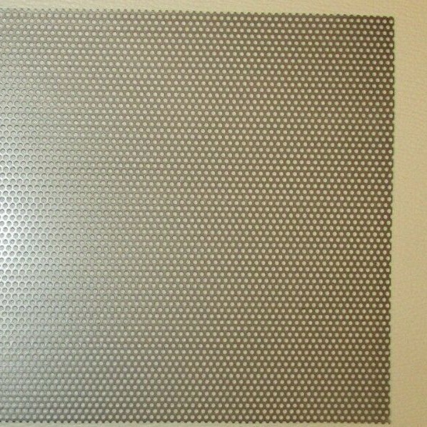 . 1/8″ HOLES- 18 GAUGE–12″ X 24″–304 STAINLESS STEEL PERFORATED SHEET
