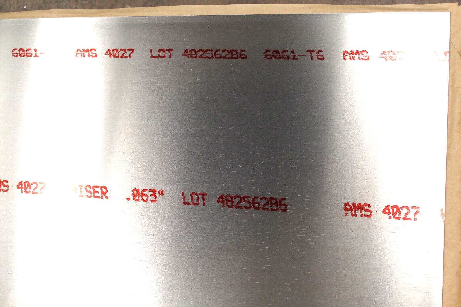 1/16″ x 11″x 7-3/8″ ALUMINUM 6061 Sheet Plate .063″ Thick T6 Cut New