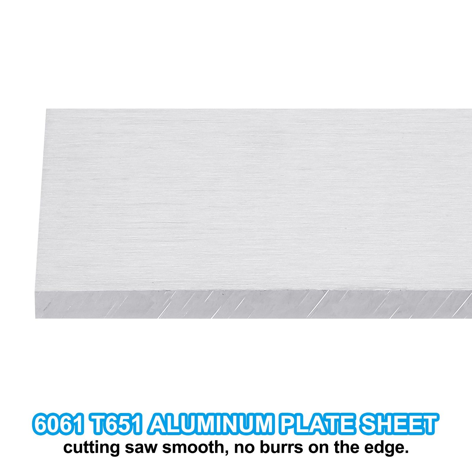 6061 T651 Aluminum Sheet Metal 4 x 1.97 x 1/4(0.236″) Inch 3Pcs Flat 6MM
