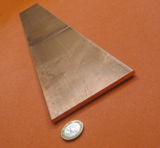 110 Copper Bar 1/2 Hard, 3/16″ Thick x 4″ Wide x 36 Inch Length