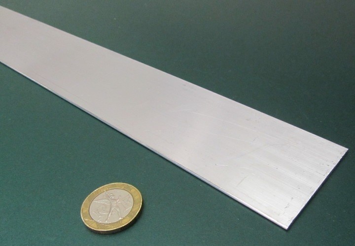 1100 Aluminum Bar Softened (O) .050″ Thick x 2.0″ Wide x 24″ Long, 3 Units