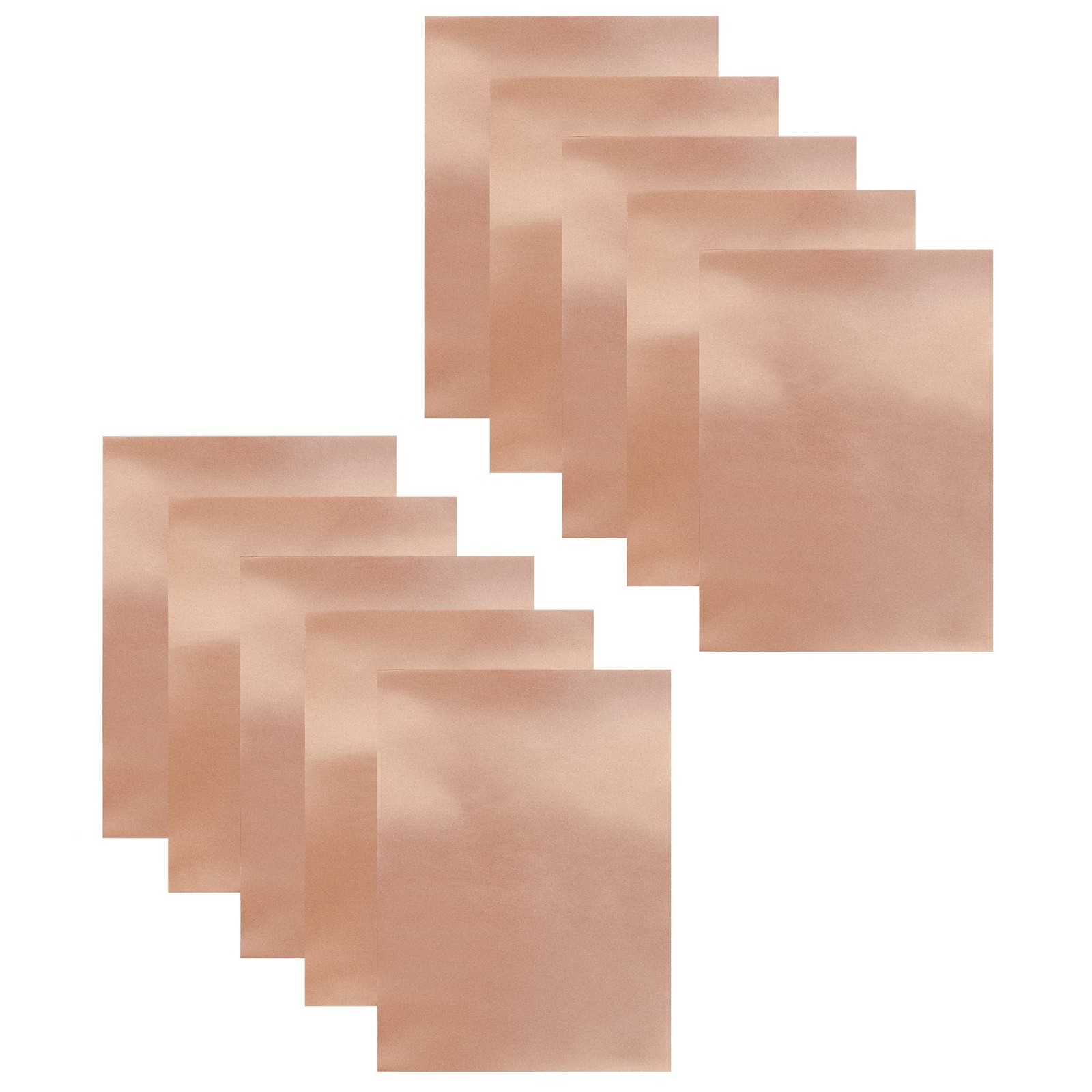 10Pcs 3.15 Mil Copper Foil Sheet [7.9inch x 5.9inch] with Double-Sided Conduc…
