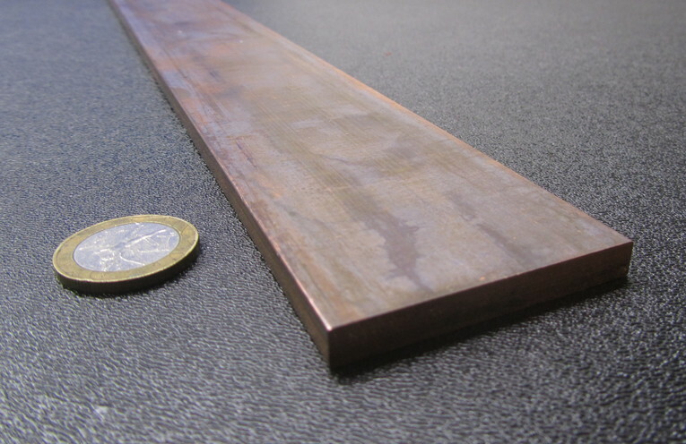 182 Copper Bar 1/4″ Thick x 2.0″ Wide x 3 Foot Length