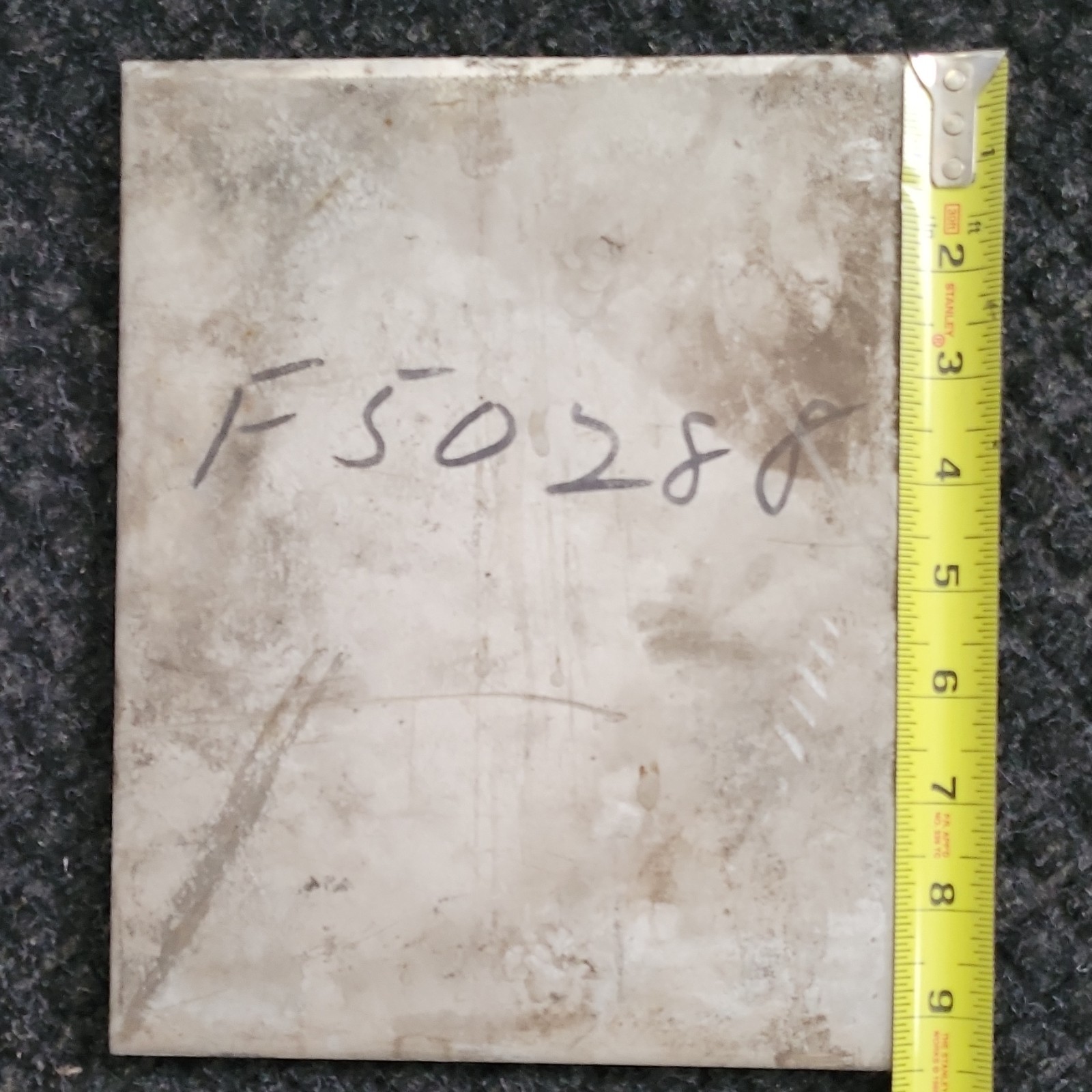 304 Stainless Steel Plate 9.5″ x 7.5″ x 5/16″ in Metal Sheet