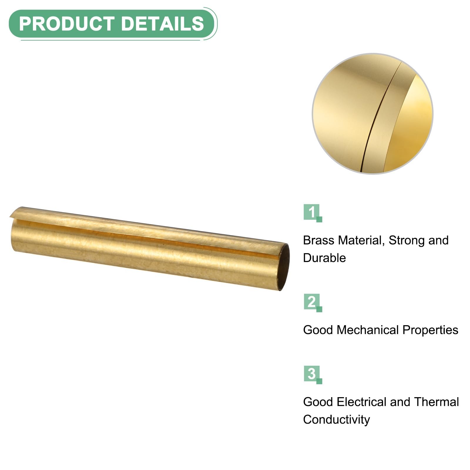 39x8x0.0008 Inch Brass Sheet Roll Metal Foil Plate for Crafts Electrical