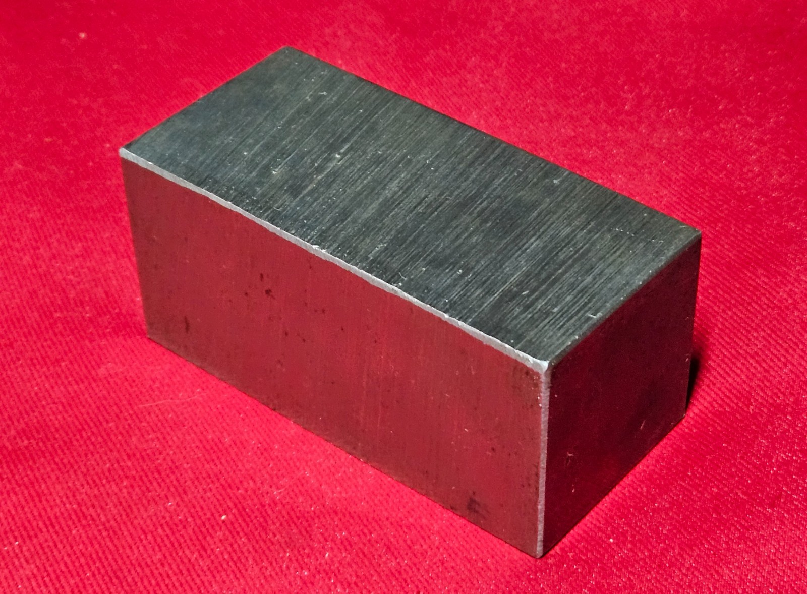 Cold Rolled Steel Block 3.495″ L, 1.695″ W, 1.620″ Thick, 2 Lb. 11.8 oz