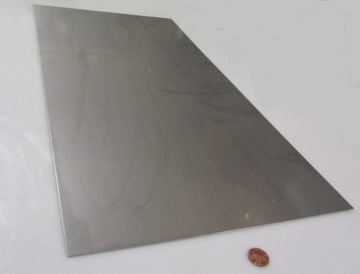 410 Stainless Steel Sheet, .040″ Thick x 12″ Wide x 24″ Length, 1 Unit