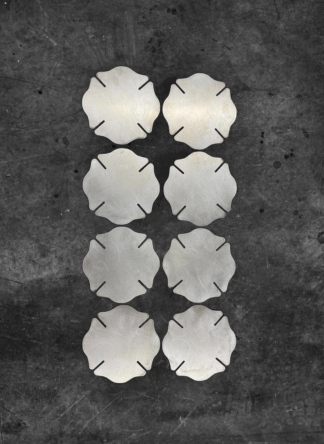 MALTESE CROSS BLANK 8 pack 18 GUAGE STEEL COLD ROLLED 8″ X 8″