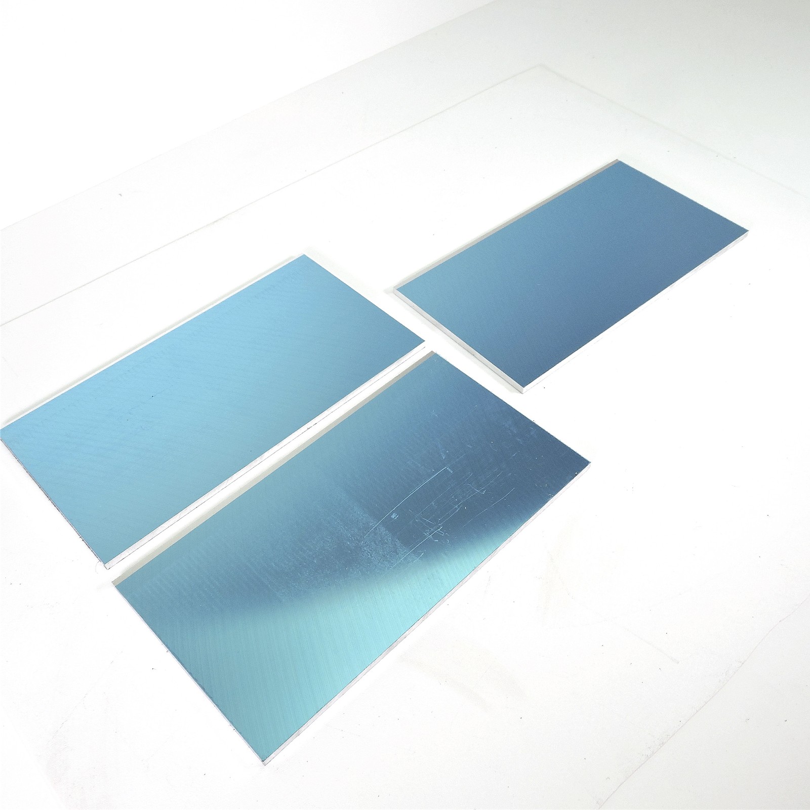 .25″ thick 1/4 Precision CAST Aluminum PLATE 6.375″ x 11″ Long QTY 3 sku157217