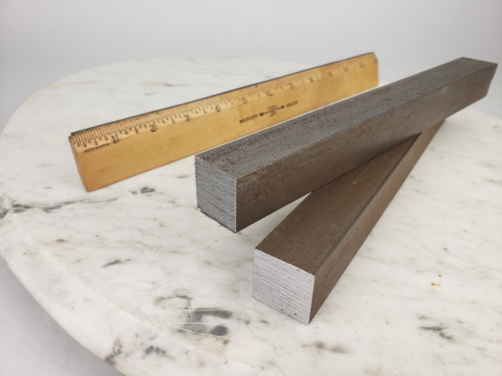 2x 1″ x 10″ Square Steel Bar Cold Rolled Tool Rod Machinist Stock Scrap Metal