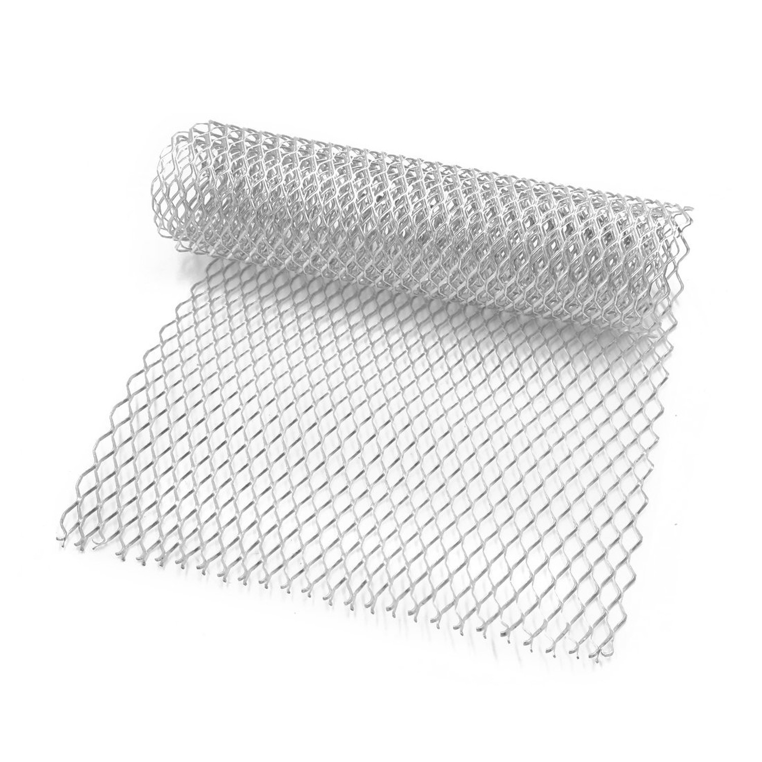 uxcell Silver Tone Aluminum Alloy Hexagon Grill Mesh Sheet 25 x 11mm for Truck