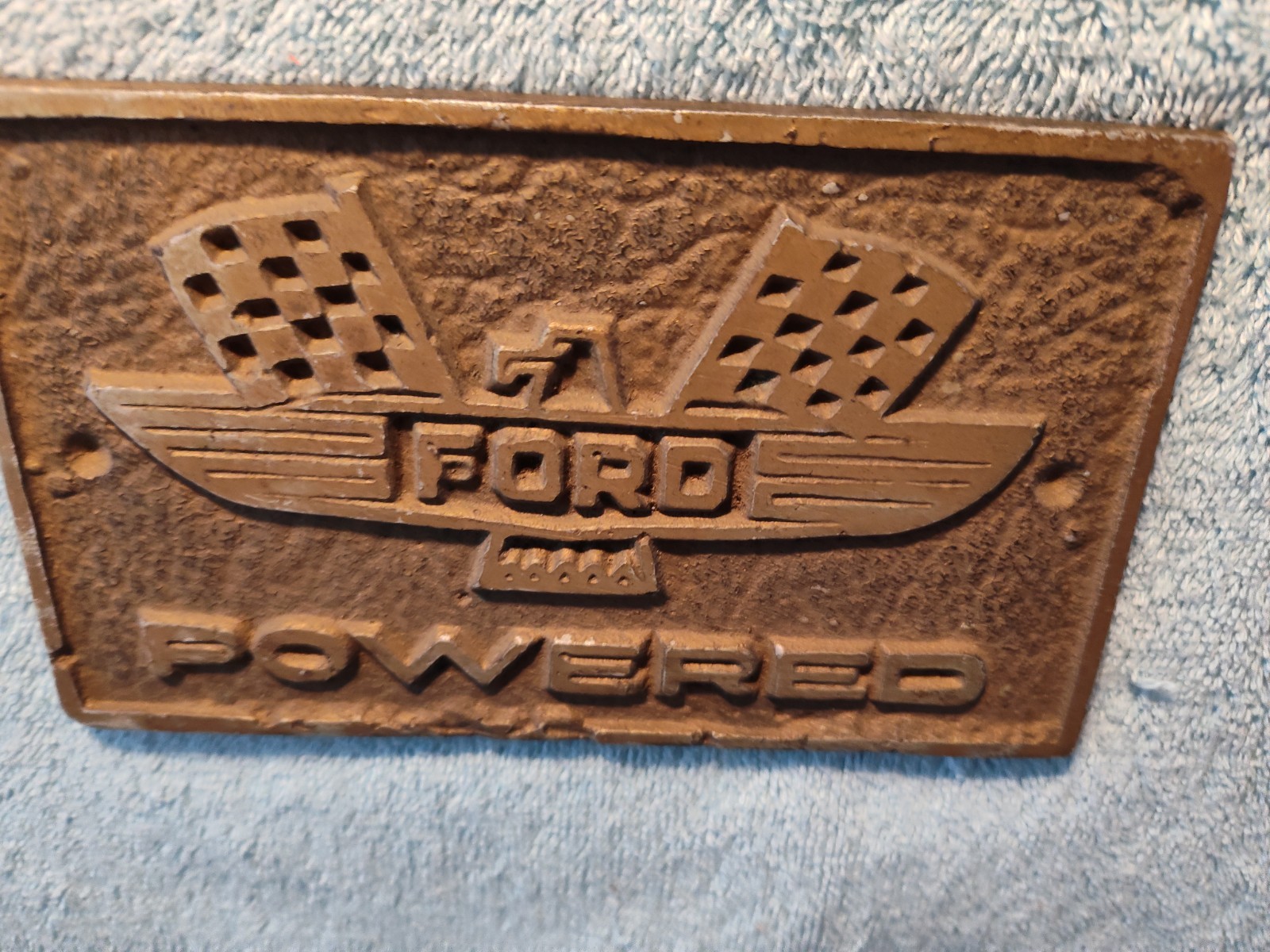 3 1/2 X 6 inch Ford Powered I D Metal Plate1/4 inch thick