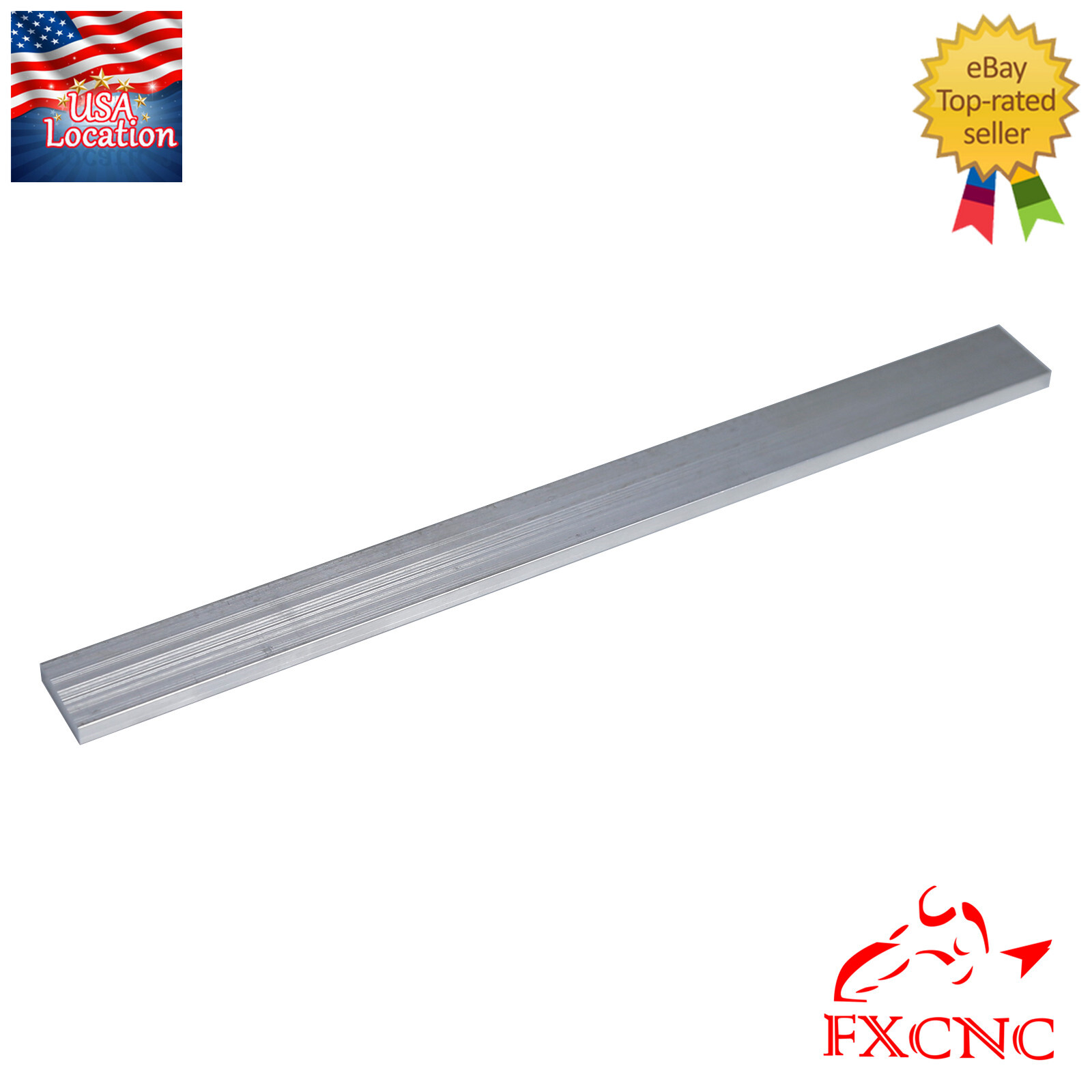 2pcs T6061 Aluminum Flat Plate Sheet Flat Length 300mm Width 25mm Thickness 6mm