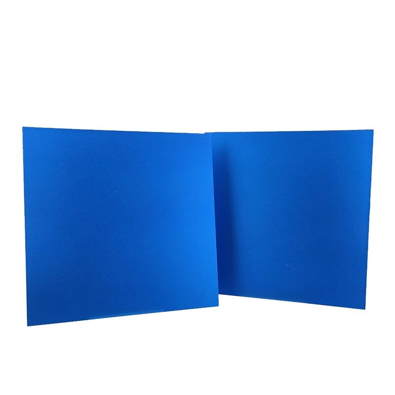 Thick 0.8/1/1.2/1.5/2.0mm Matte Blue Anodized Aluminum Alloy Plate Flat Sheet