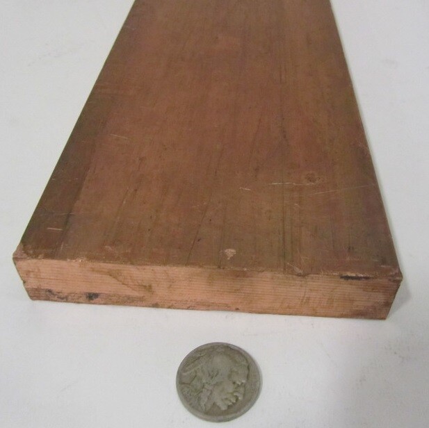 110 Copper Bar 1/2 Hard, 3/4″ Thick x 4.0″ Wide x 24 Inches Length
