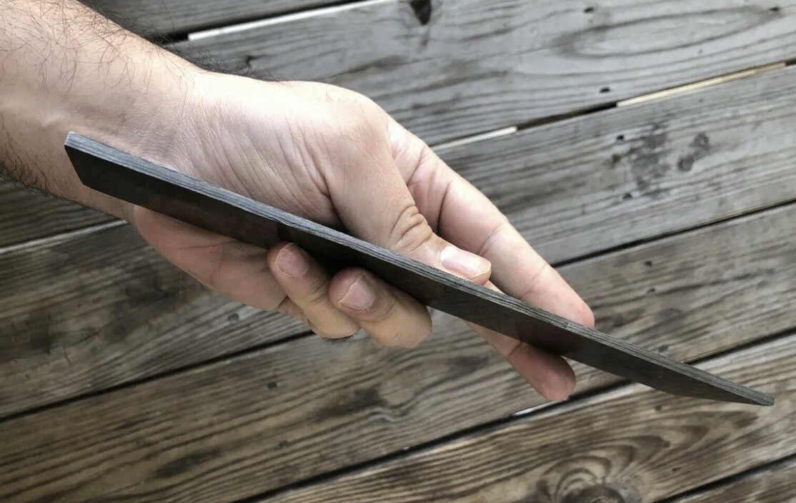 10 In Hand Forged DAMASCUS STEEL Billet Bar For Knife Making Ladder Pattern