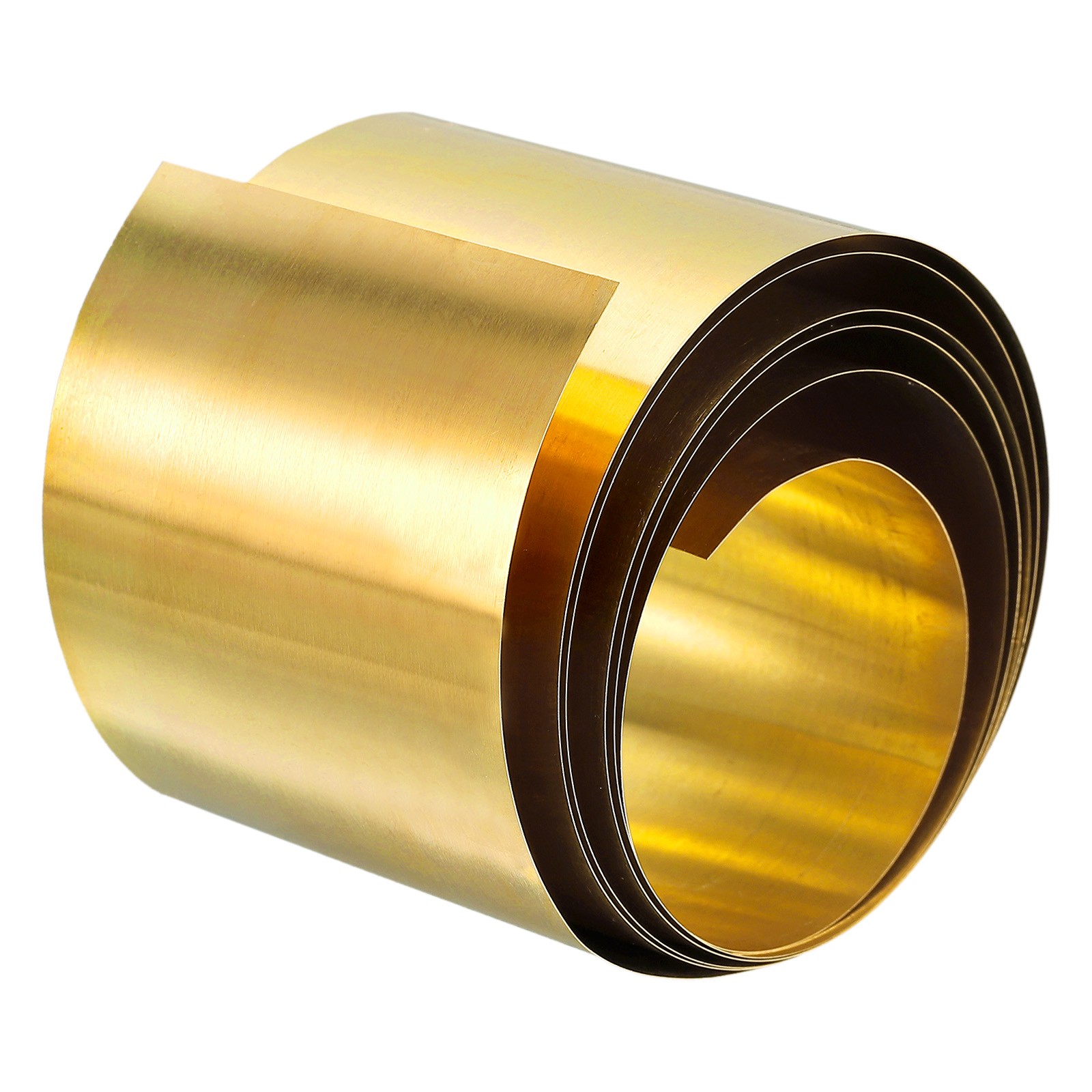 Brass Sheet Roll 0.1x50x1000mm Brass Foil Roll Brass Strip Gold