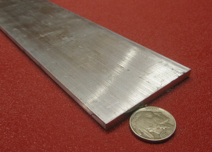 6061 T6511 Aluminum Bar, 3/16″ (.187″) Thick x 2 1/2″ Wide x 24″ Length