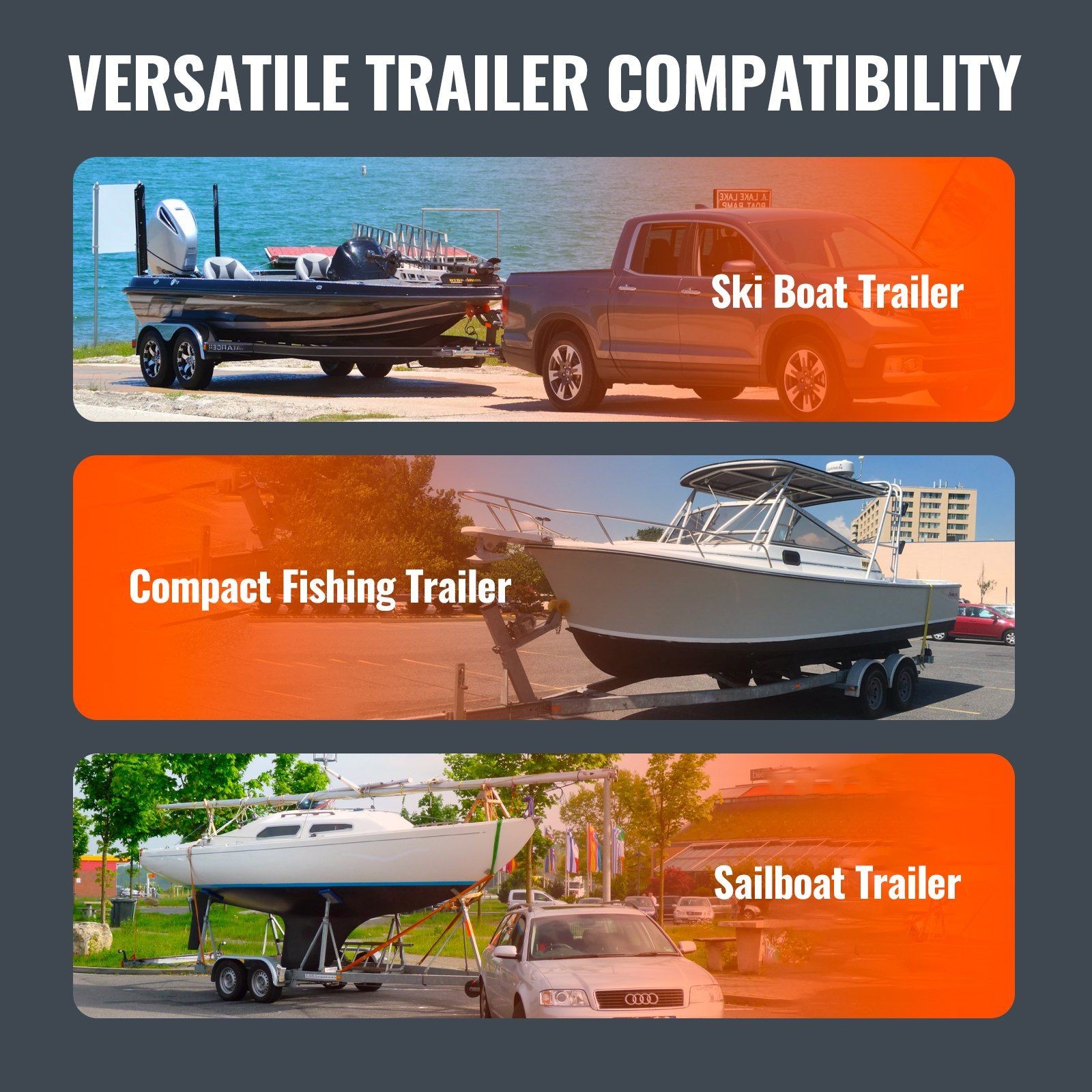 43x2PCS Galvanized Steel & PVC Adjustable Boat Trailer Guide Poles