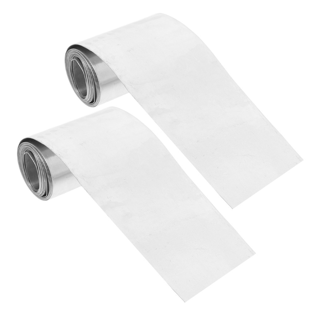 2 Rolls Pure Zinc Anode Plates – Zinc Electrode Strips for Home DIY Science
