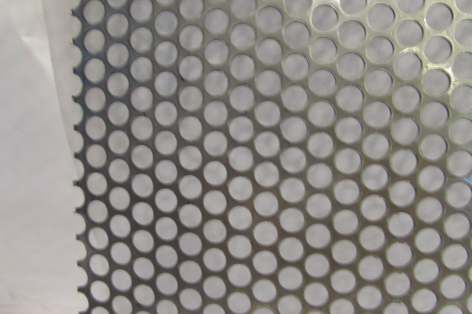 -1/4″ HOLE 16 GA.–(.0598)- 304 S.S. PERFORATED SHEET– 10″ X 10″
