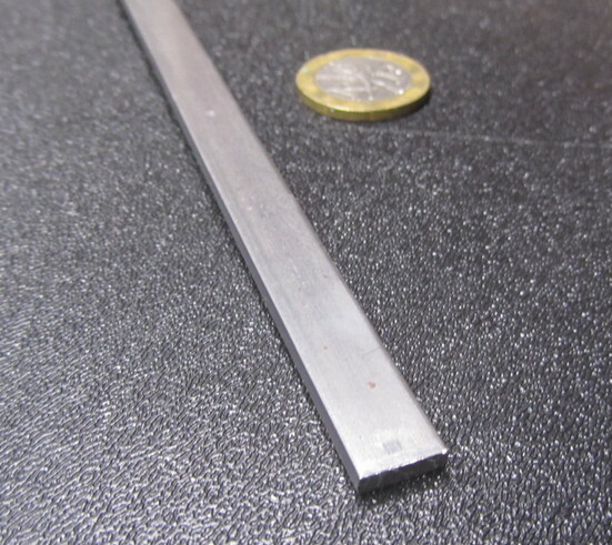 1018 Steel Bar, 1/8″ Thick x 3/8″ Wide x 24″ Length, 6 Pcs