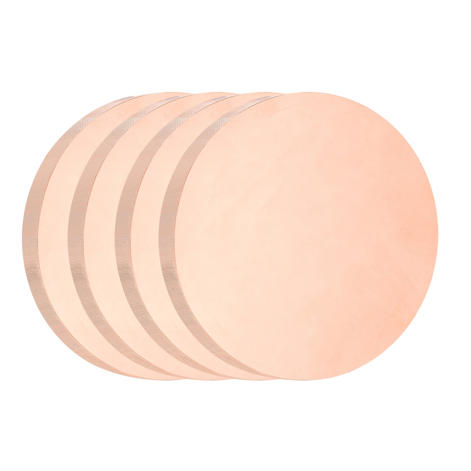 4Pcs Copper Round Plate, 0.12″ Thick 0.8″ Dia C1100 Pure Copper Sheet