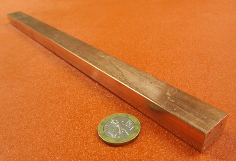182 Copper Bar 1/2″ Thick x 3/4″ Wide x 1 Foot Length