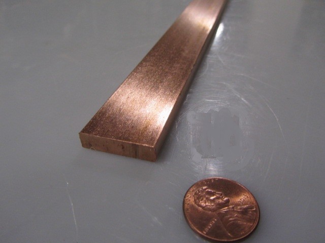 110 Copper Bar H02, 1/4″ Thick x 1.00″ Wide x 5 Ft Length