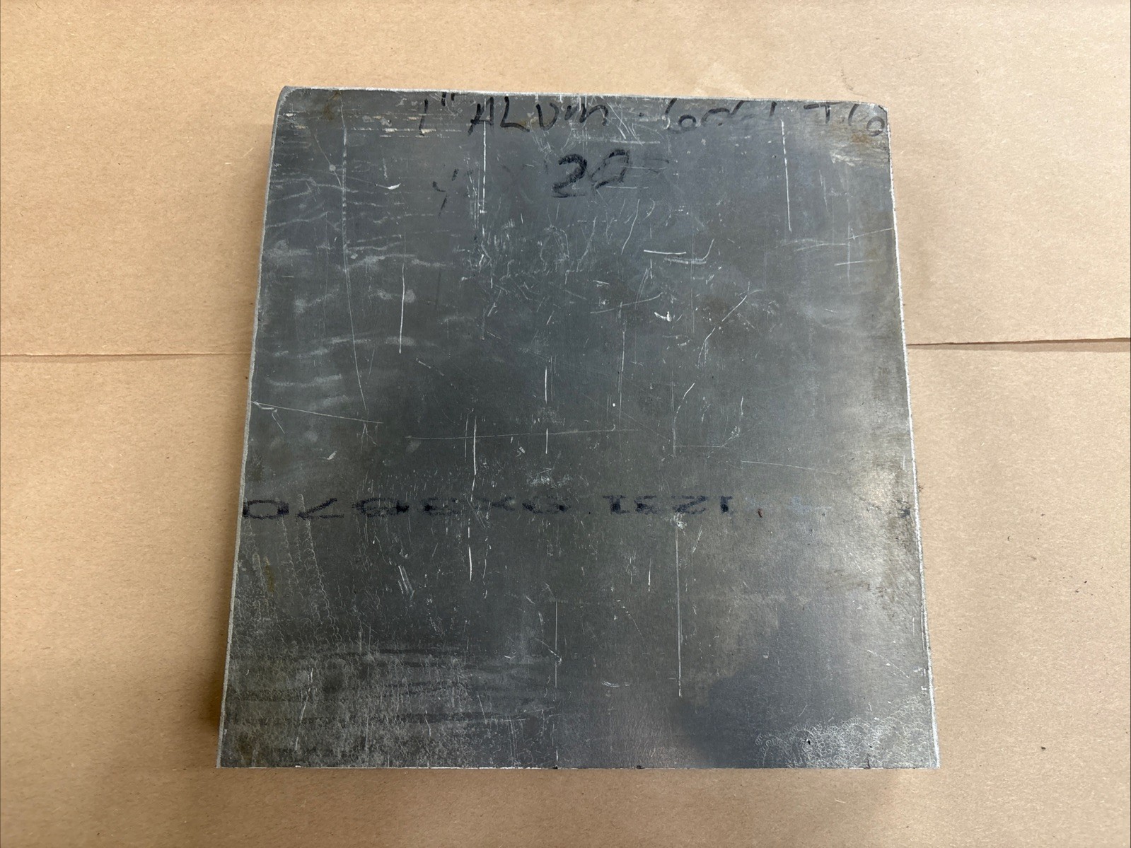 9-3/8″ x 9″ x 1″ Aluminum plate 6061