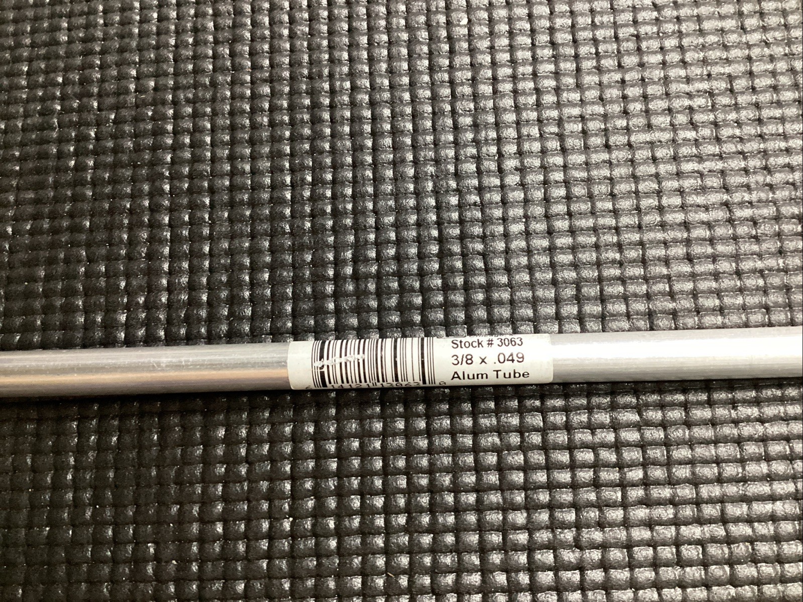 K&S Engineering Aluminum Rod Stock 3/8 x .049 12.7mm Long #3063 – New – Hollowed