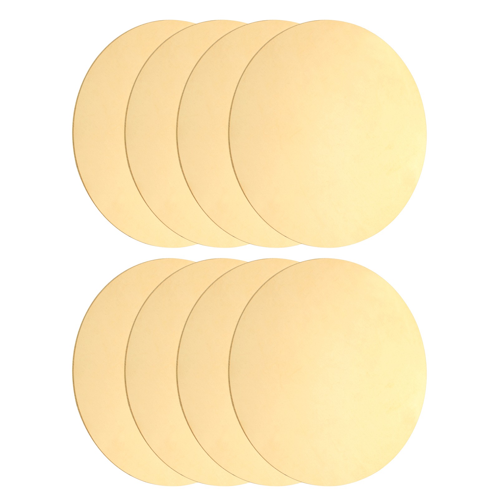 8pcs Brass Sheets, 0.03″ Thickness x 2.36″ Diameter Brass Round Plate, Yellow