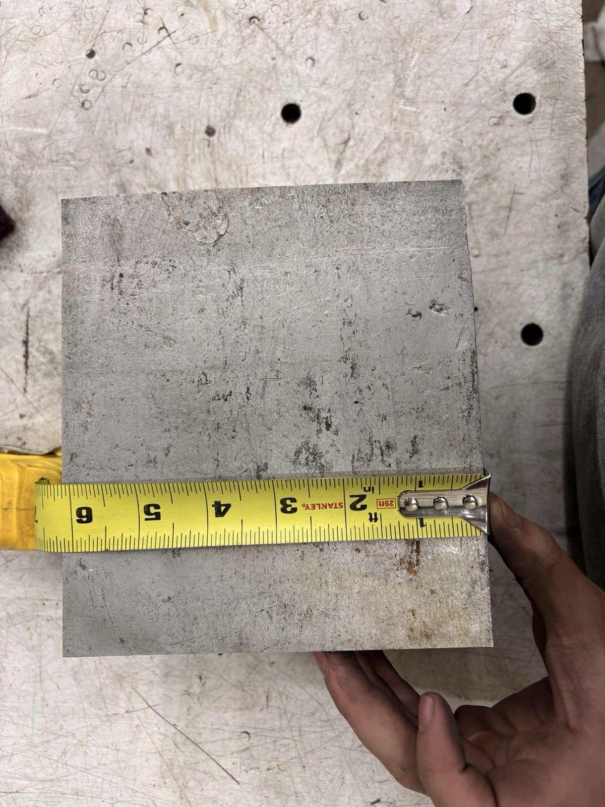 6-3/4” x 6-1/8” x 4-1/4” Solid Aluminum Block 6061