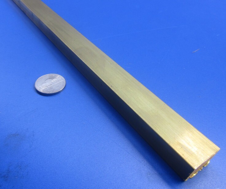 385 Brass Flat Bar 1/2″ Thick x 3/4″ Wide x 4 Foot Length