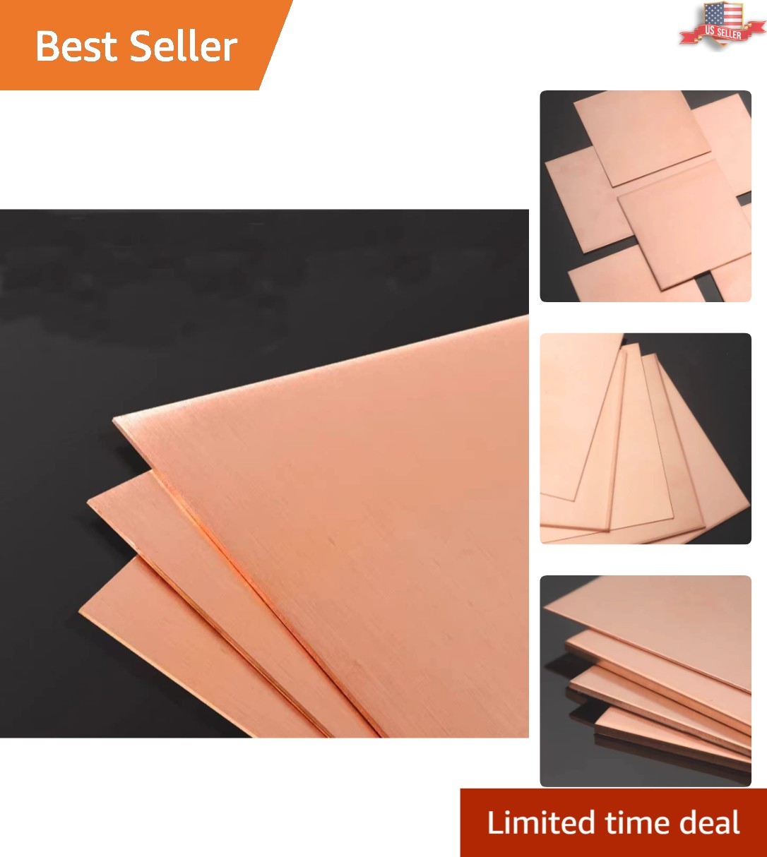 High-Quality Copper Sheets 2 Pack – Perfect for Electrical Projects & Crafts