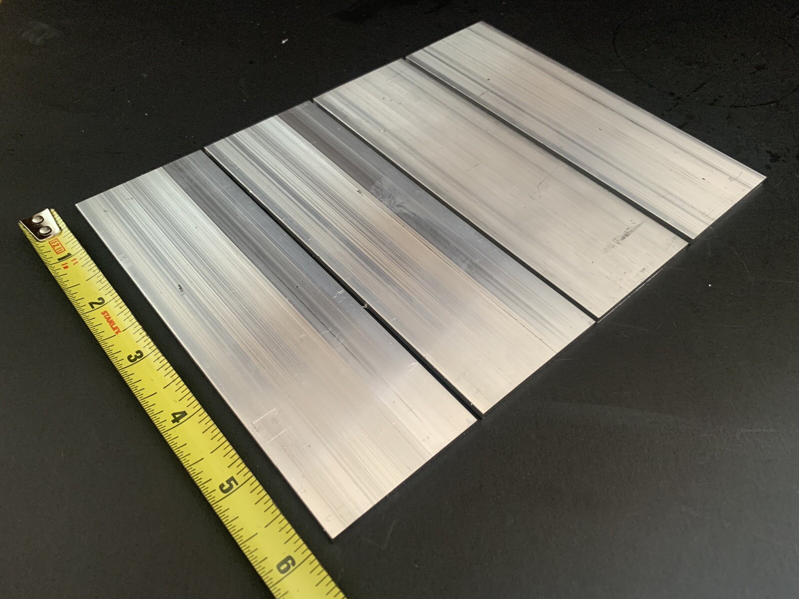 4 Pieces 1/8″ X 2″ X 6″ Long ALUMINUM FLAT BAR SOLID 6061 T6511 EXTRUDED