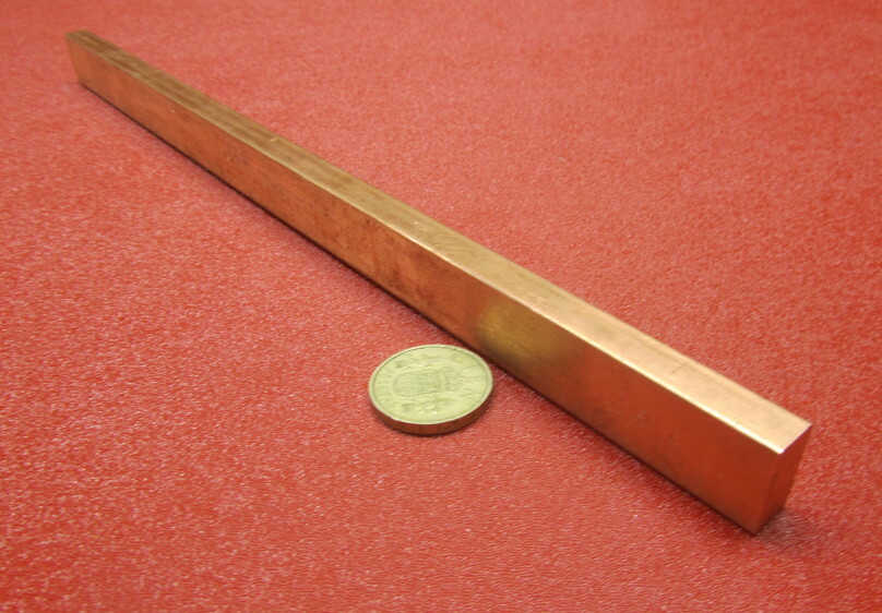 182 Copper Bar 3/8″ Thick x 3/4″ Wide x 1 Foot Length