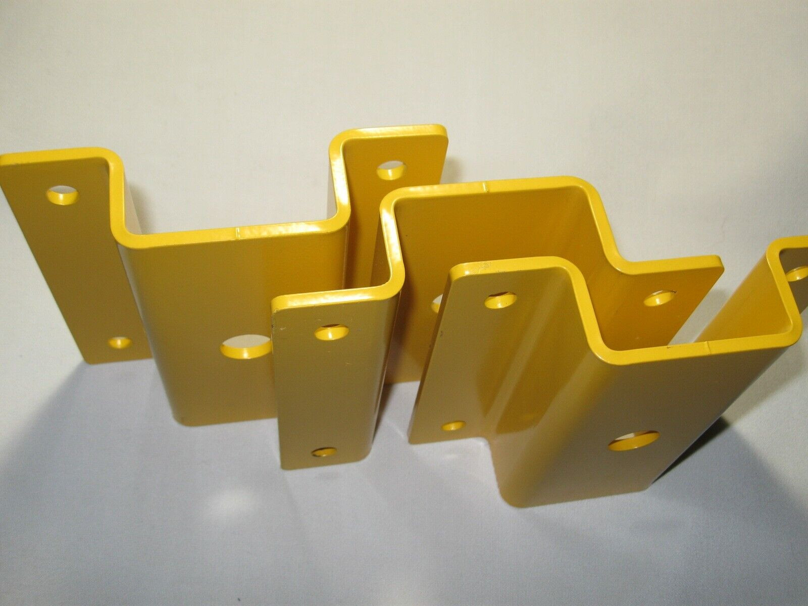 3/16″ Steel Hat Channel Form 6″x6″x1-1/2″ Equipment Mounting Base Plate Yellow