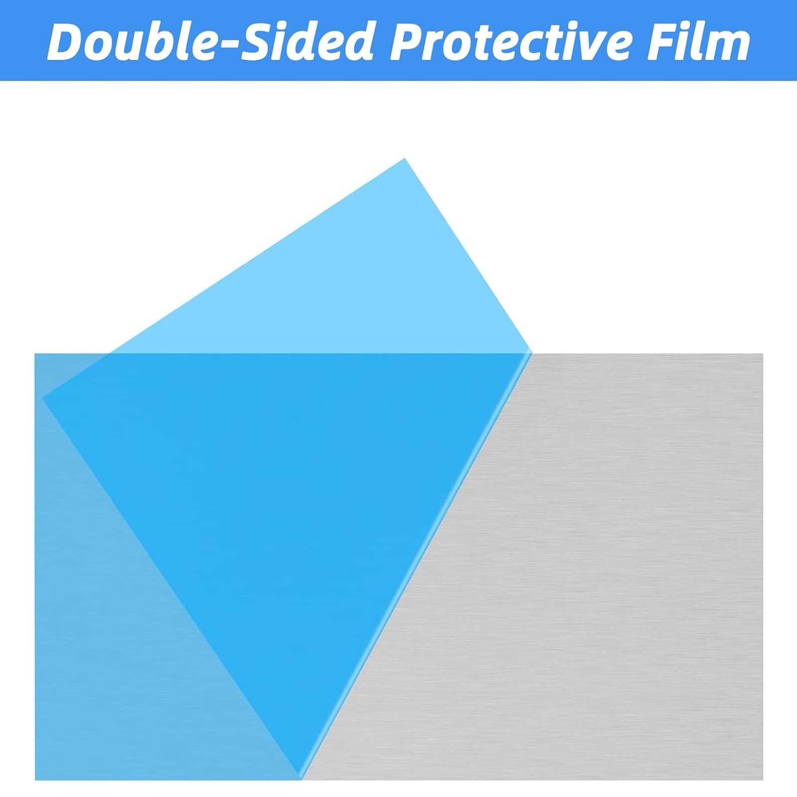 6061 Aluminum Sheet 12×16 Inches 1/8 Inch Silver Rectangular Construction